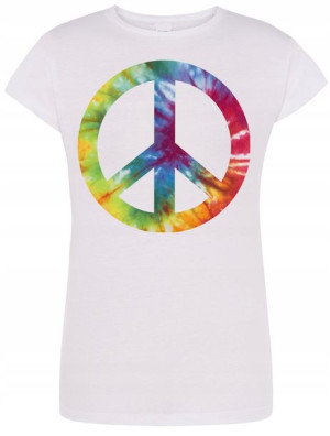 T-Shirt damski pacyfa peace pokój R.XXL