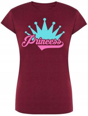 T-Shirt Damski Princess Księżniczka Modny Rozm.M