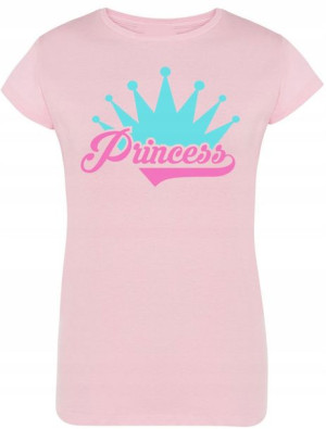 T-Shirt Damski Princess Księżniczka Modny Rozm.S
