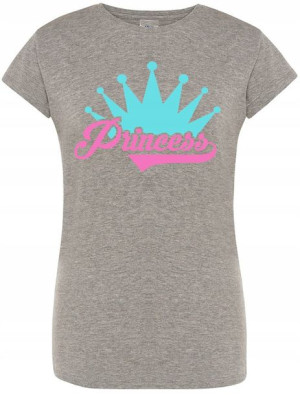 T-Shirt Damski Princess Księżniczka Modny Rozm.S