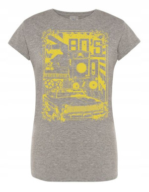 T-Shirt damski RETRO nadruk lata 80te 80s r.L