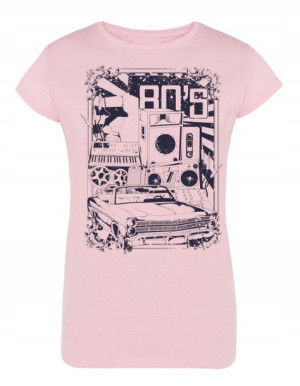 T-Shirt damski RETRO nadruk lata 80te 80s r.M