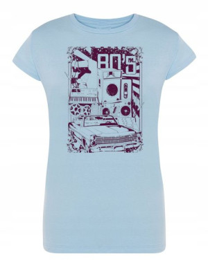 T-Shirt damski RETRO nadruk lata 80te 80s r.XL