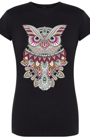 T-Shirt Damski Sowa Super Modny Nadruk Rozm.XXL