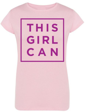 T-Shirt damski This Girl Can Napis Rozm.L