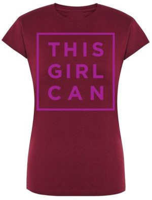 T-Shirt damski This Girl Can Napis Rozm.M