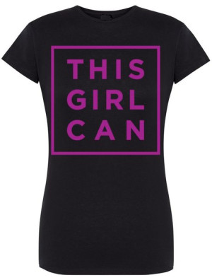 T-Shirt damski This Girl Can Napis Rozm.XL