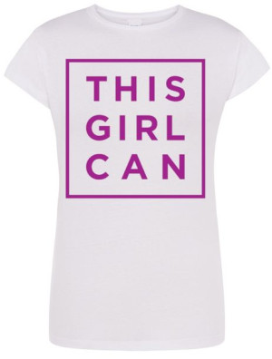 T-Shirt damski This Girl Can Napis Rozm.XXL