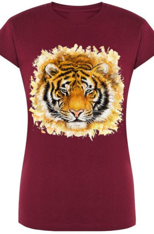 T-Shirt Damski Tygrys Modny Nadruk Rozm.XL