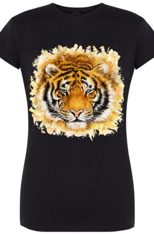 T-Shirt Damski Tygrys Modny Nadruk Rozm.XXL
