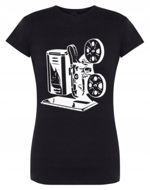 T-Shirt damski vintage nadruk PROJEKTOR r.XXL