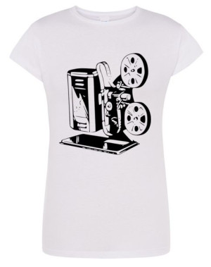 T-Shirt damski vintage nadruk PROJEKTOR r.XXL