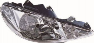 Reflektor Lampa Peugeot 206 '03-'08 Prawa Depo