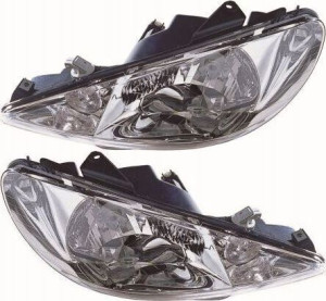 Reflektory Lampy Peugeot 206 '03-'08 Komplet Depo
