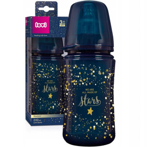 Butelka Lovi 240 ml Stardust + smoczek dynamiczny