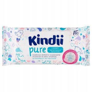 Kindii Cleanic chusteczki Pure Sensitive 60szt.