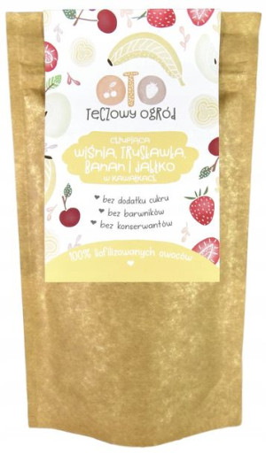 OTOlandia liofilizowana Wiśnia, Truskawka, Banan, Jabłko w kawałkach 20g