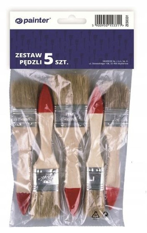 Zestaw Pędzli Malarskich Uniwersalny Painter 5 Szt