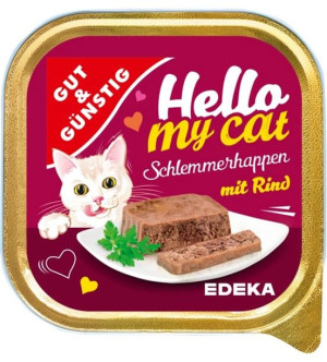 Hello My Cat Szalka dla kota z wołowiną pate 100g
