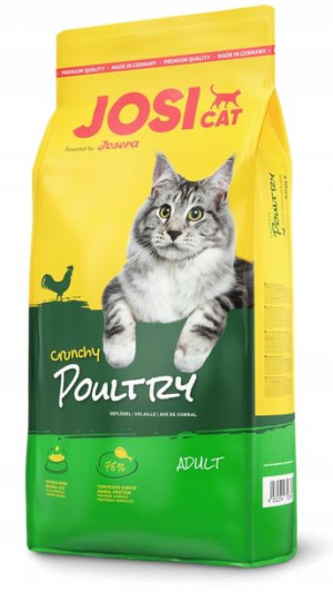 JOSERA JosiCat Crunchy Poultry 10kg+Kot Bury 2,5kg