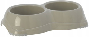 Pet Nova Miska 2x330ml siwa dla psa
