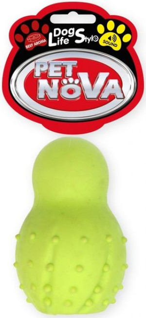 Pet Nova Jumper piłka z dzwonkiem 9,5cm żółt