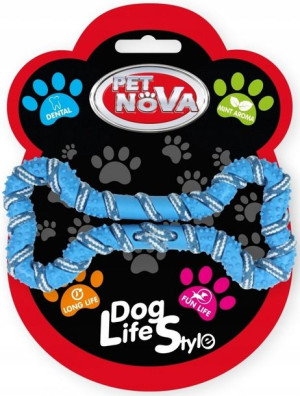 Pet Nova Sznur w kości 20cm niebieski