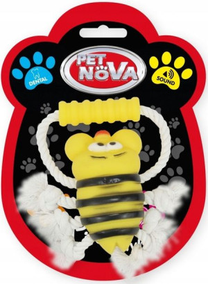 Pet Nova Pszczoła na sznurku z uchwytem 26cm