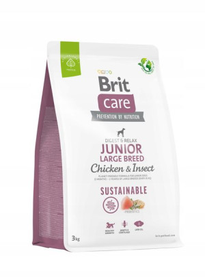 Brit Care Sustainable Junior L Chicken Insect 3kg