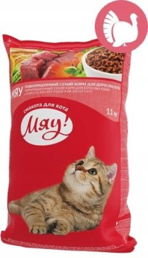 Miau sucha karma dla kotów z indykiem 11kg