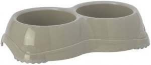 Pet Nova Miska 2x645ml siwa dla psa