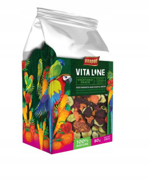 Vitapol VitaLine Warzywna przekąska dla papug 80g