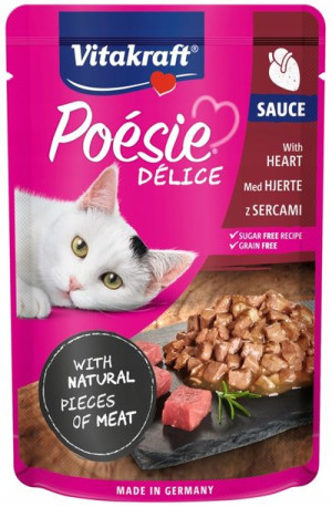 Vitakraft Poesie Deli Sauce serca 85g saszetka