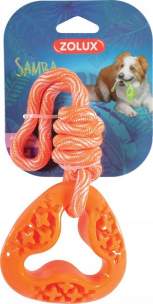 Zolux Zabawka dla psa Samba trójkąt pomarańcz 26cm