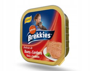 Brekkies szalka dla kota wołowina jagnięcina 100g