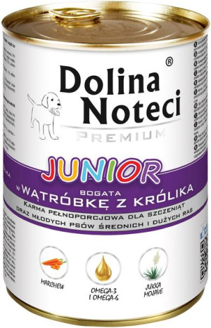 Dolina Noteci Junior wątróbka z królika 400g