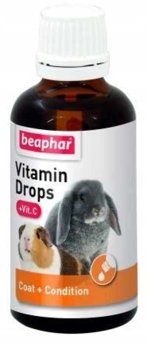 Beaphar Vitamin Drops +Vit. C - witaminy 50ml