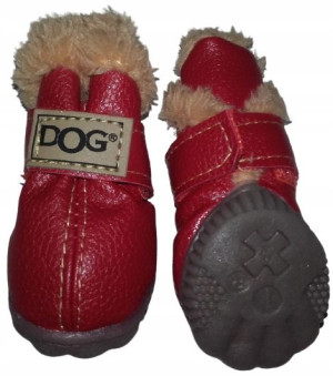 Zolux Buty dla psa T3 czerwone 4szt 5x4cm