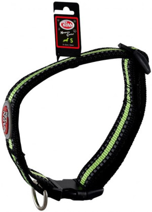 Pet Nova Obroża nylonowa S 1,5cm 25-40cm refblack