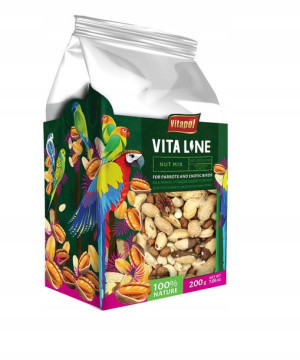 Vitapol VitaLine Mix orzechowy dla papug 200g