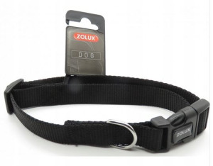 Zolux Obroża taśma 40/50cm 20mm czarna