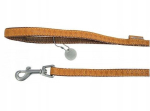 Zolux Smycz Mac Leather 10mm/1,2m pomarańczowa