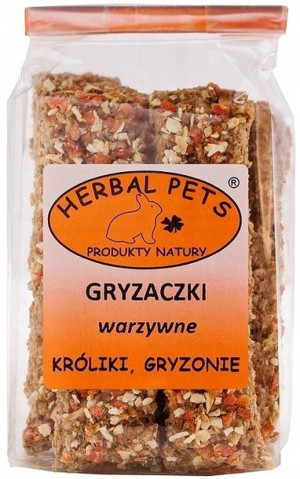 Herbal Pets Gryzaczki warzywne dla gryzoni 160g