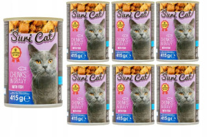 SuriCAT Puszka dla kota 20x415g z rybą