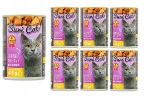 SuriCAT Puszka dla kota 20x415g z drobiem