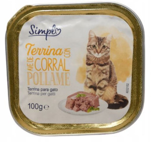 Simple Adult szalka dla kota z drobiem 100g