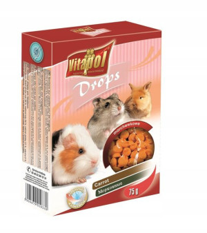 VITAPOL Dropsy dla gryzoni marchewka 75g