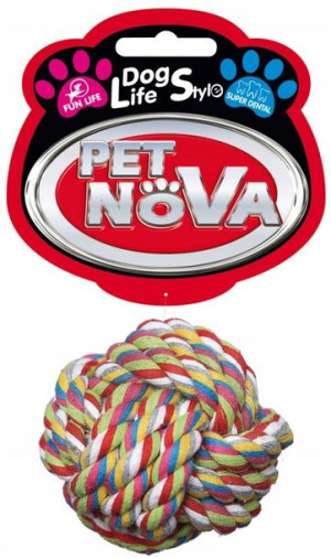 Pet Nova Zabawka BALL Piłka sznur 7,5cm