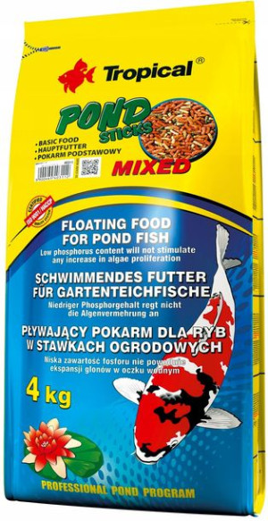 Tropical Pond Sticks Mixed 4kg worek