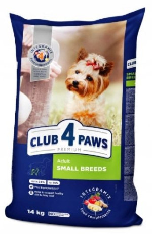 Club4 Paws Dog Adult 14kg Small Breeds
